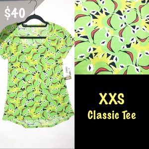 NWT LuLaRoe Disney XXS Classic T Kermit the Frog